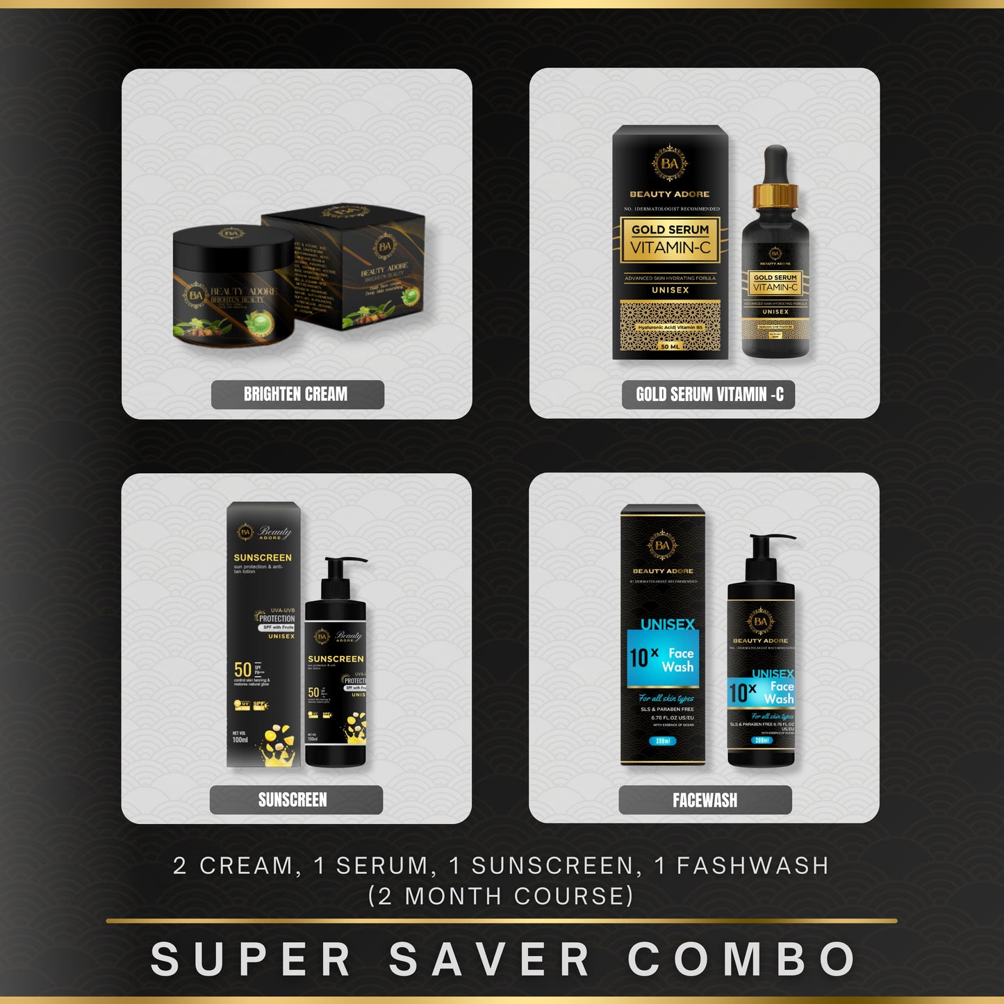 Beauty Adore Super Saver Combo (Complete 2 Months Course)