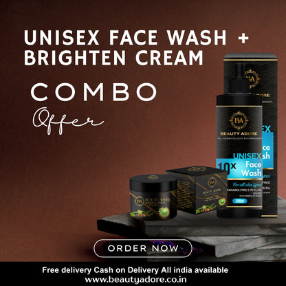 Beauty Adore Brightening cream and Face Wash combo