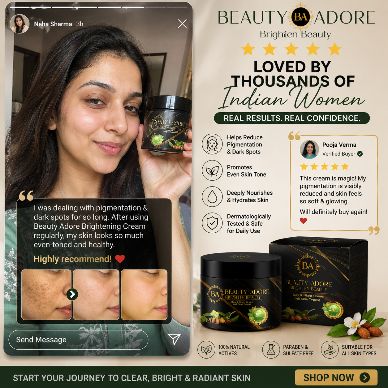 BeautyAdore Brightening Beauty Radiance Cream