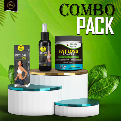 Beauty Adore Fat Loss Oil + Fat Loss Powder Super Saver combo